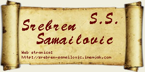 Srebren Samailović vizit kartica